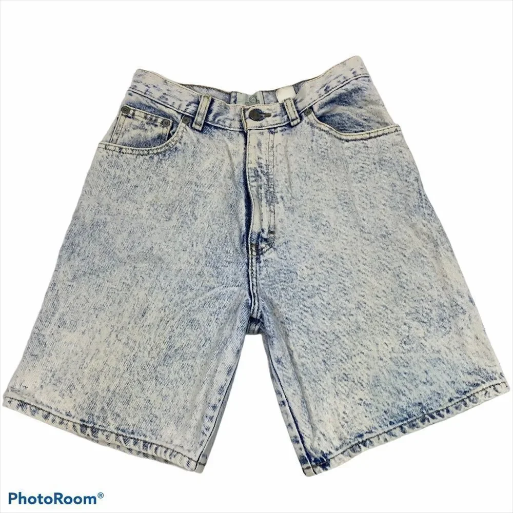 Vintage‎ Sason Acid Wash High Rise Jean Shorts 7/8